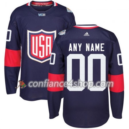 Adidas Maillot de Hockey États-Unis Personnaliser Coupe du monde de hockey sur glace 2016 Bleu Premier - Homme Adidas Maillot de Hockey États-Unis Personnaliser Coupe du monde de hockey sur glace 2016 Bleu Premier - Homme
